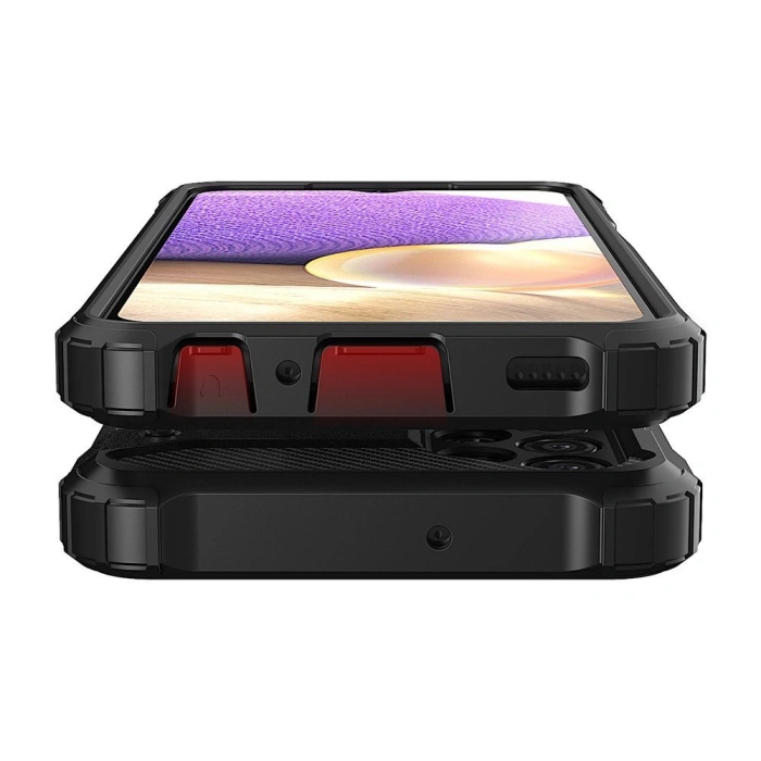 Hybrid Armor pancerne hybrydowe etui pokrowiec Samsung Galaxy A32 5G czarny
