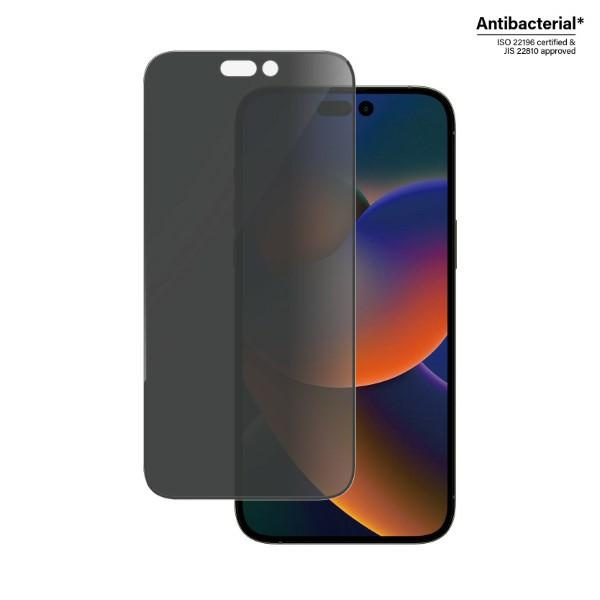 Glas PanzerGlass Ultra-Wide Fit iPhone 14 Pro Max 6.7" Privatsphäre Bildschirm Schutz Antibakteriell P2774