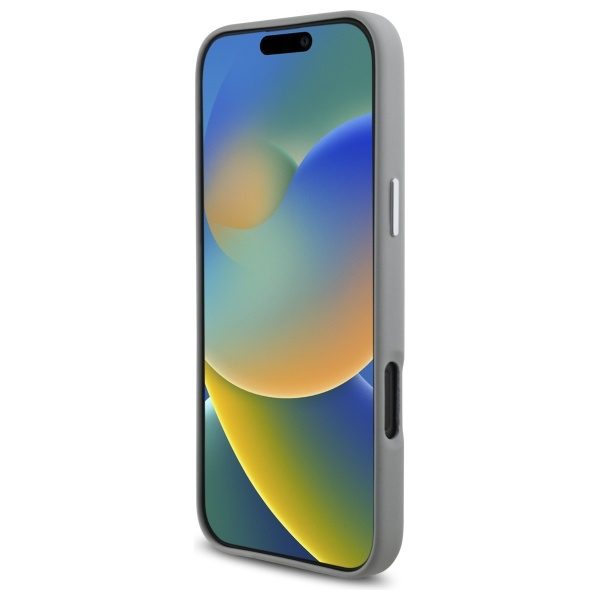 Coque BMW iPhone 16 Pro Max gris/gris durcase Panneau Full Wrapped Metal MagSafe