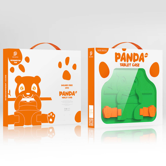 Dux Ducis Panda Safe for Children Dětské měkké pouzdro pro iPad mini 5/4/3/2/1 se žlutým slotem pro stylus