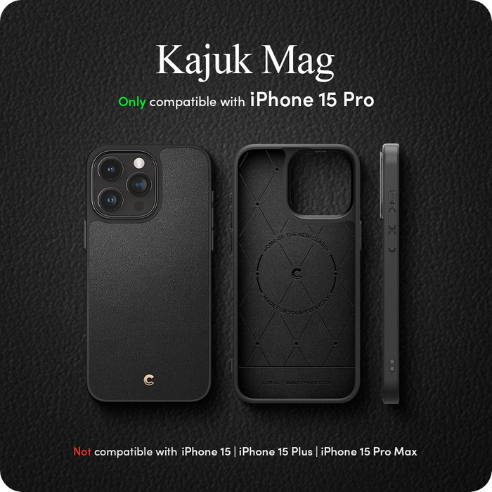 Coque Spigen Cyrill Kajuk Mag MagSafe iPhone 15 Pro Black Case