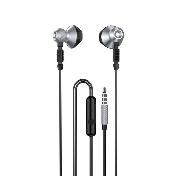 Dudao métal filaire casque écouteurs mini jack 3,5 mm gris (X2C-Grey)