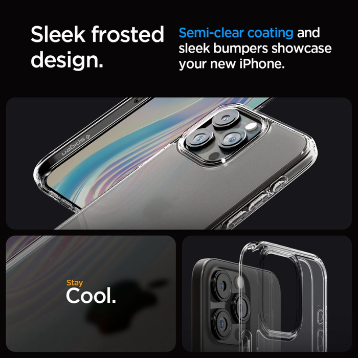 Funda Spigen Ultra Hybrid iPhone 15 Pro Frost Clear Case