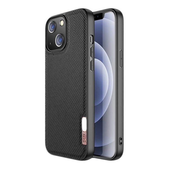 Coque Dux Ducis Fino recouverte de nylon pour iPhone 13 mini vert