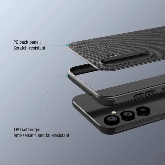 NILLKIN super frosted shield PRO SAMSUNG S23 FE BLACK / CZARNY