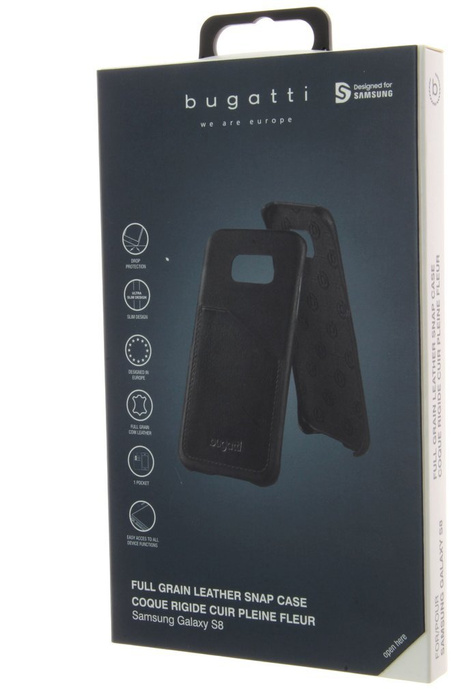 Puzdro Samsung Galaxy S8 Bugatti Snap Case Londra Black 28212