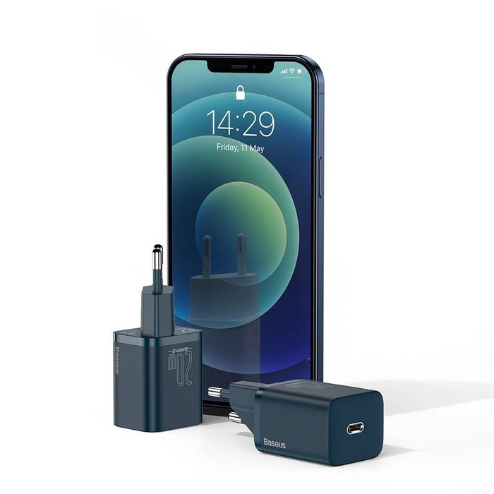 Baseus Super Si 1C Schnellladegerät USB Typ C 20 W Power Delivery blau (CCSUP-B03)