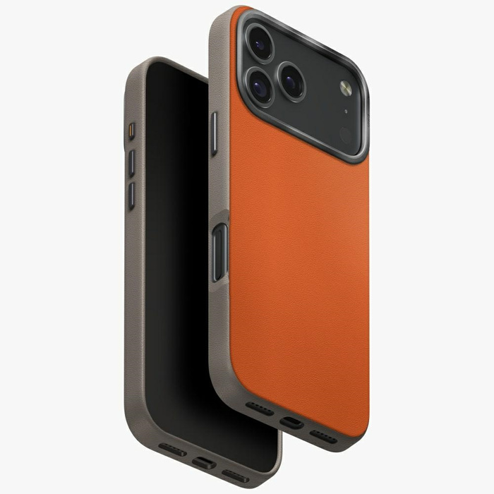 Etui UNIQ Lyden DS do iPhone 17 Pro      Magclick Charging pomarańczowo/szary