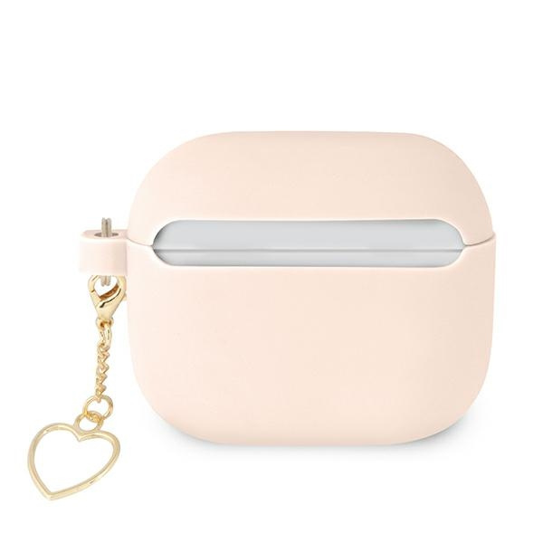 GUESS Apple Funda 3 Cover Silicone Charm Collection Case rosa