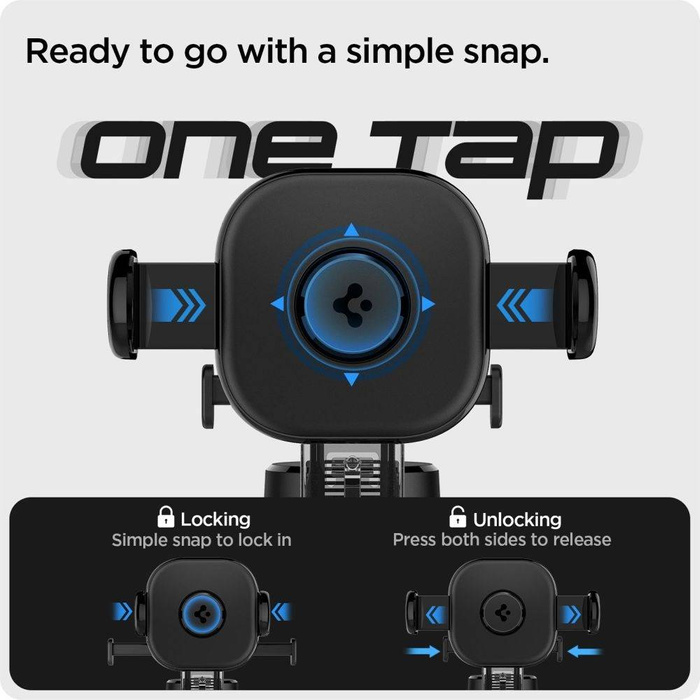 Spigen Uts35 Onetap Supporto universale per cruscotto auto nero