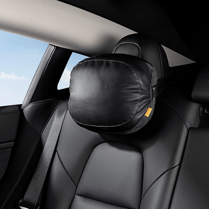 Double sided Car Headrest Mounted Pillow Baseus Comfort Ride (black)