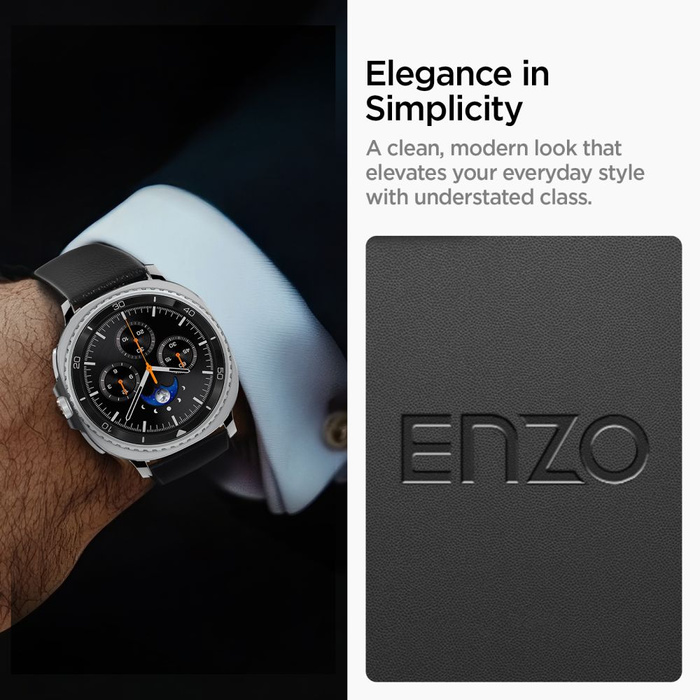 Spigen ENZO SAMSUNG Galaxy Watch 8 / CLASSIC (40 / 44 / 46 MM) SCHWARZ