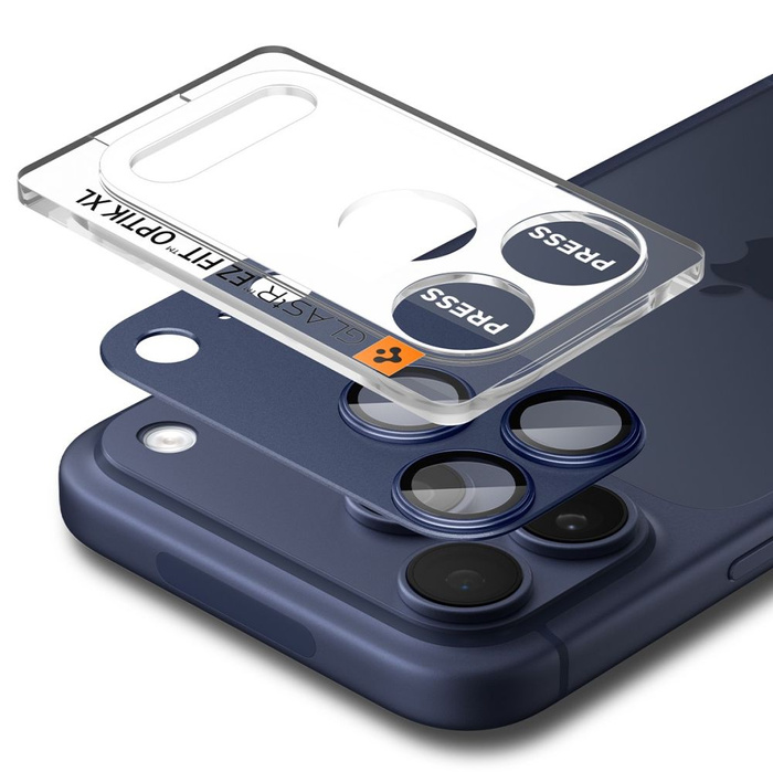 KAMERASCHUTZ Spigen OPTIK PRO XL GLAS.TR "EZ FIT" KAMERASCHUTZ IPhone 17 PRO MAX BLAU
