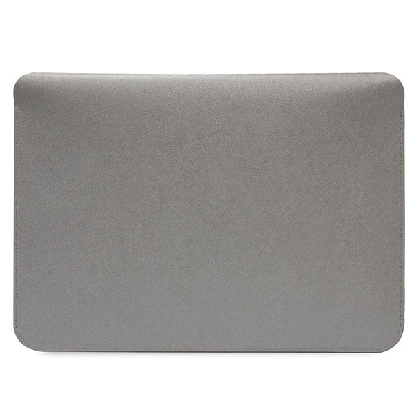 Funda Karl Lagerfeld KLCS14SAKCPMG 14" plata/plata Saffiano Karl&amp;Choupette