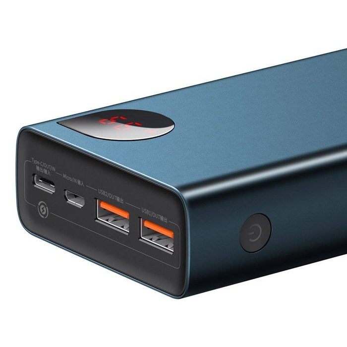 Baseus Adaman Powerbank 2x USB / 1x USB Typ C / 1x Micro USB 20000mAh 65W Quick Charge 4.0 Power Delivery Blau (PPIMDA-D03)