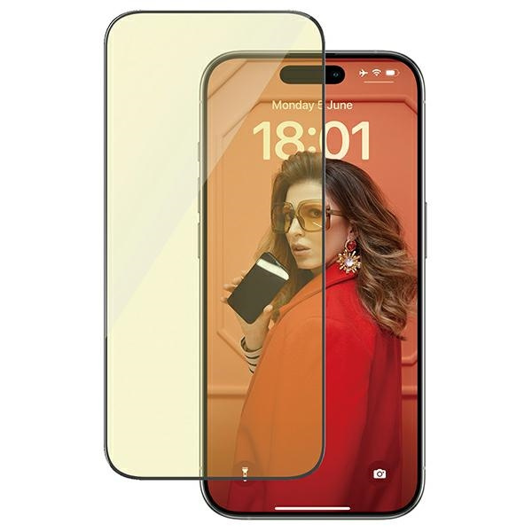 PanzerGlass Ultra-Wide Fit iPhone 15 Pro6.1" 2in1 Screen Protection Anti-reflective+Anti-Blue Easy Aligner Included 2814