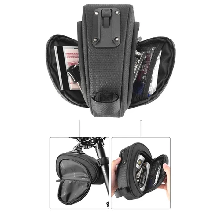 Rockbros C40 Fahrradtasche unter dem Sattel – schwarz
