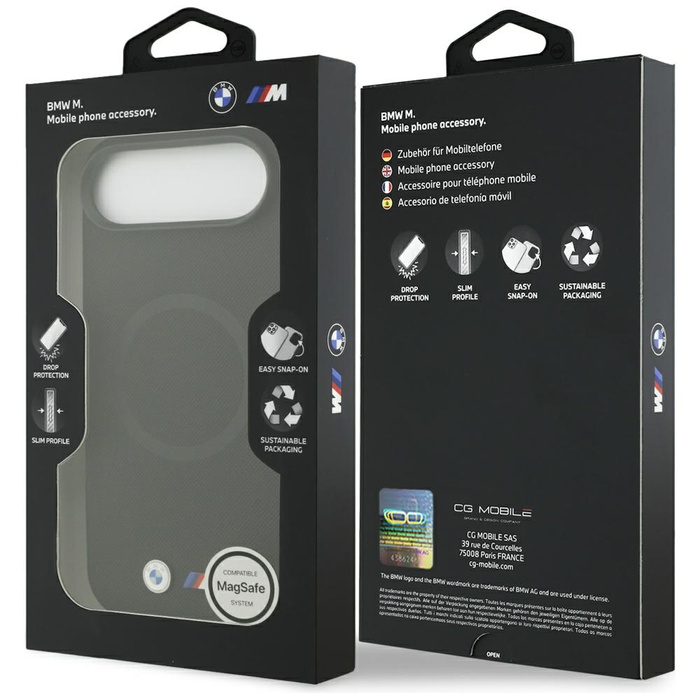 Etui BMW M FW Metal Logo MagSafe do      iPhone Air czarny