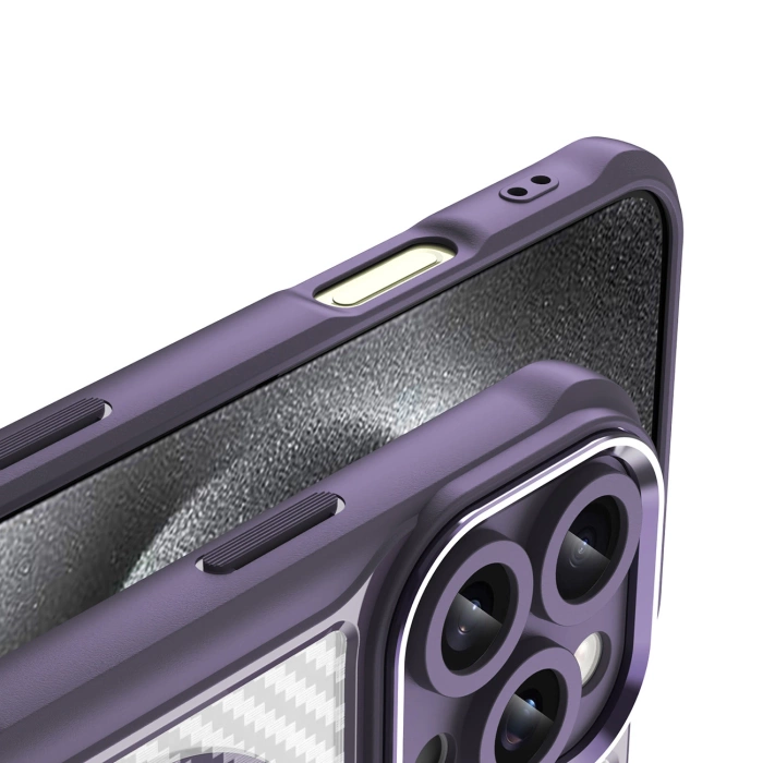 Leading Series MagSafe Silicone Case for iPhone 16 Pro Max - Purple