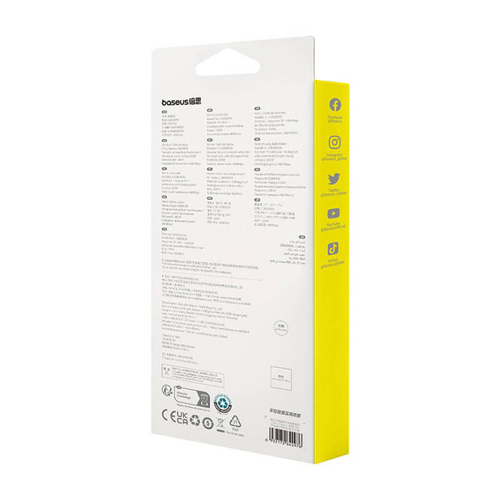 Kabel szybko ładujący Baseus USB do USB-C Habitat Series 100W, 1m (zielony)