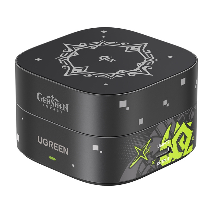 Ladergerät qi2 2in1 induktiv Ugreen W702 Genshin Impact Series für IPhone, AirPods, 25W + kabel USB-C 1m