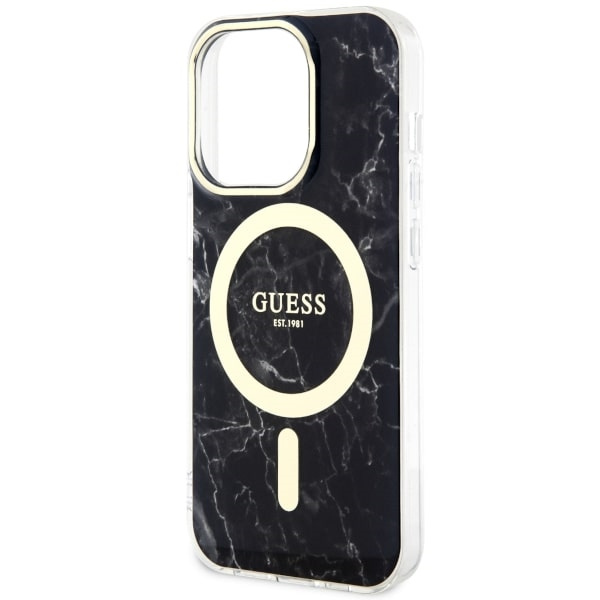 Cover Guess GUHMP14XPCUMAK iPhone 14 Pro Max 6,7" nero/nero durocase Marmo MagSafe Case