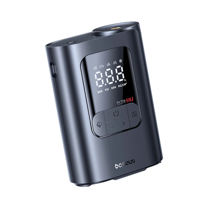 Kompresor bezprzewodowy Baseus GoTrip VA1 Super Mini z 3 końcówkami - czarny