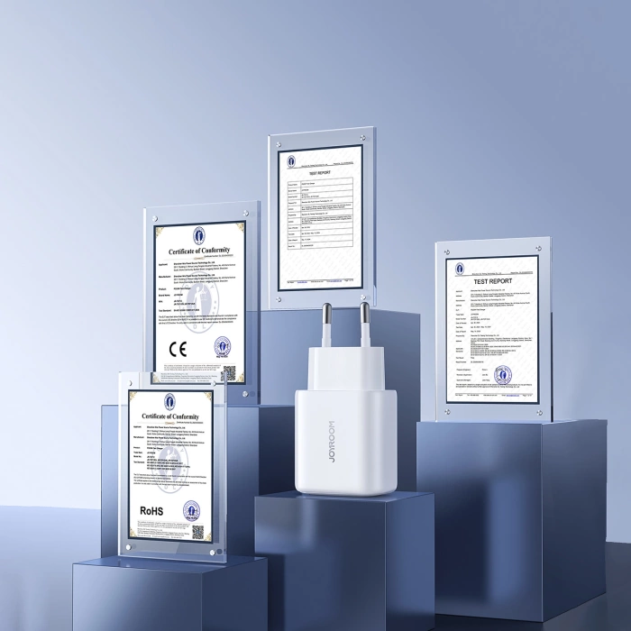 Joyroom JR-TCF12 Netzladegerät 2x USB-C 20W PD / QC 3.0 - Weiß