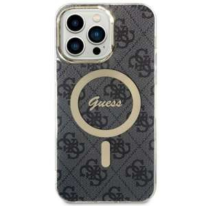 Case Guess GUHMS23SH4STK S23 S911 black/black hardcase 4G MagSage Case