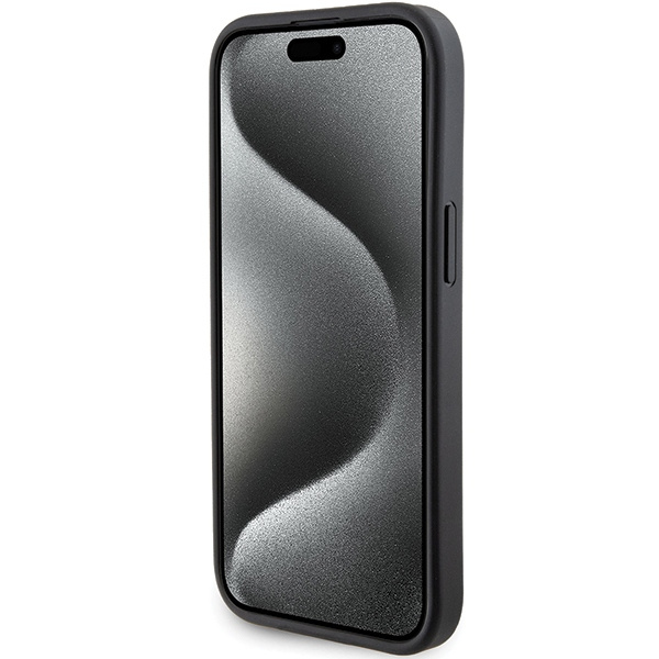 Cover Bmw Bmhcp15sgspcck IPhone 15 6,1" nero/nero Hardcase Grip Stand Smooth &amp; CarbonCase