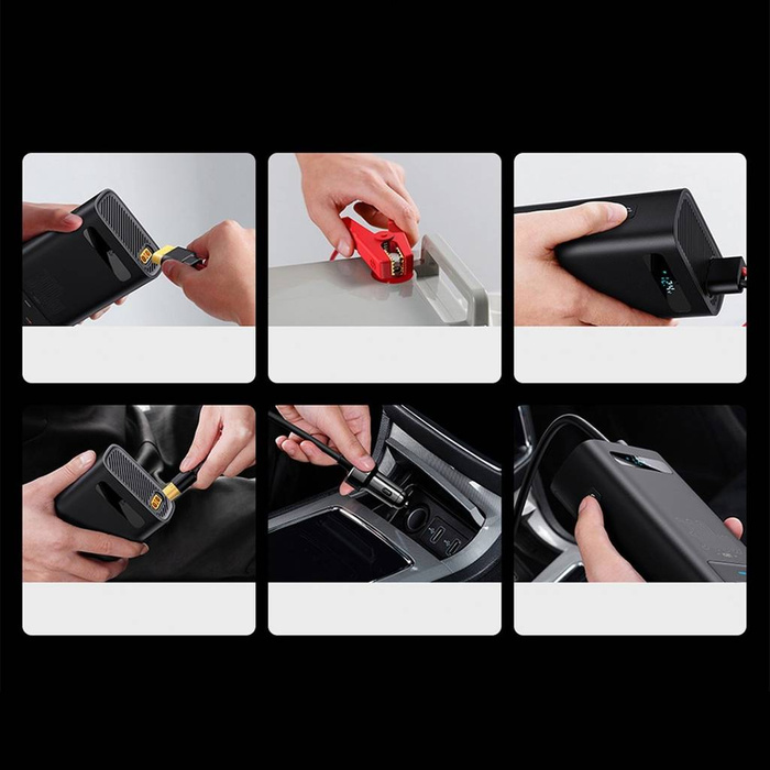 Onduleur de voiture Baseus IGBT 300W 220V (prise CN / EU) noir (CGNB010101)