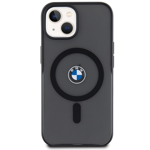 Case BMW BMHMP15SDSLK iPhone 15 6.1" black/black hardcase IML Signature MagSafe Case