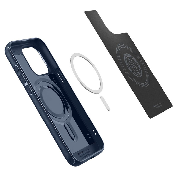 Case iPhone 15 Pro Max Spigen Mag Armor MagSafe Navy Blue Case