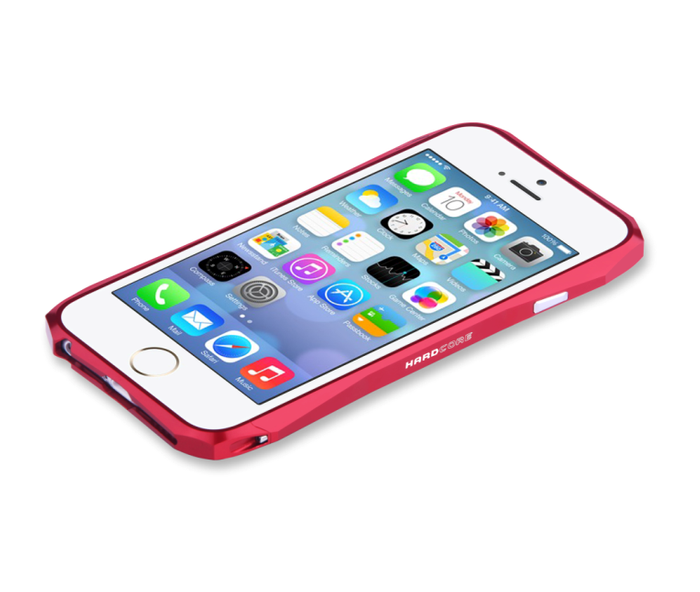 Hülle LJY Hardcore iPhone 6 6S Aluminium Bumper Rahmen Rot