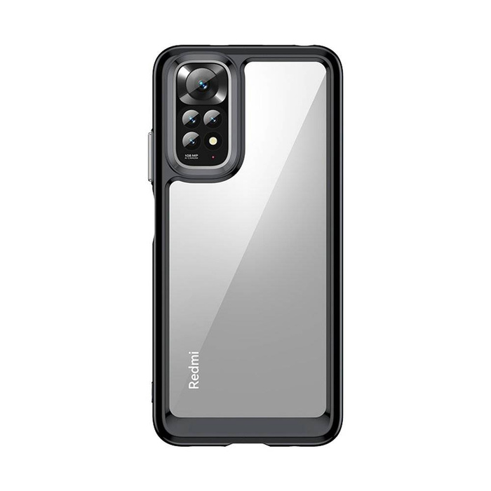 Custodia Outer Space per Xiaomi Redmi Note 11 Cover rigida con cornice in gel nera