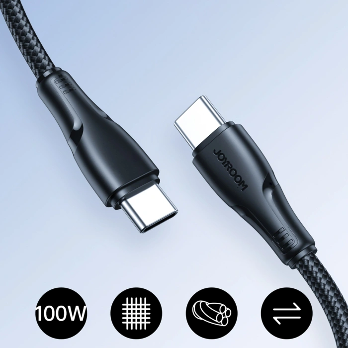 Kabel Joyroom S-A11 Surpass 60W USB-C - USB-C 0,25m - czarny