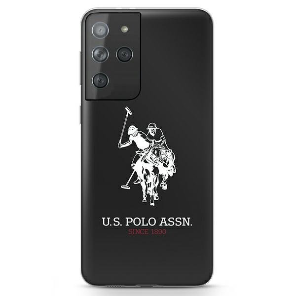 Pouzdro US POLO Samsung Galaxy S21 Ultra G998 Shiny Big Logo USHCS21LTPUHRBK Black Case