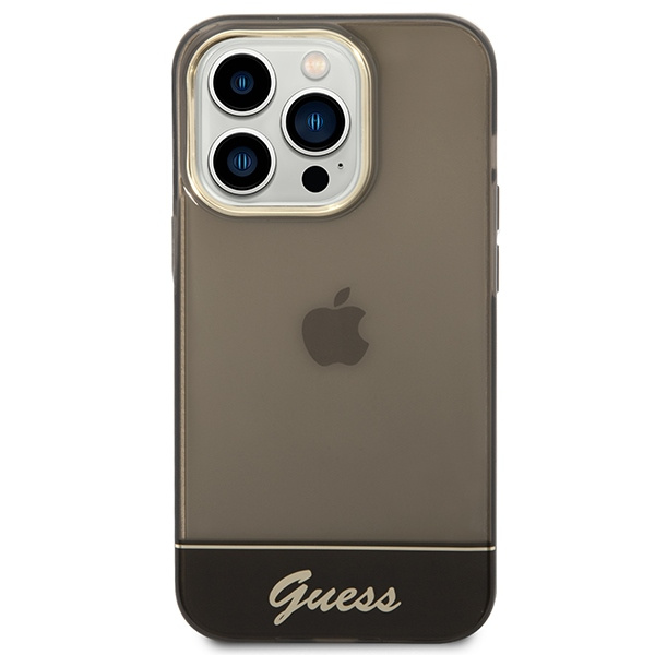 Case GUESS Apple iPhone 14 Pro Max Translucent Black Hardcase