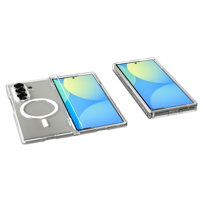 SPIGEN ULTRA HYBRID PRO MAG MAGSAFE GALAXY Z FOLD 7 TRANSPARENT/BLANC