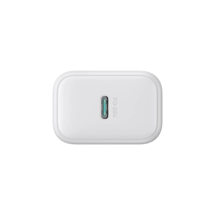 Joyroom JR-TCF20 USB-C PD 20W network charger - white + USB-C / USB-C cable 1m