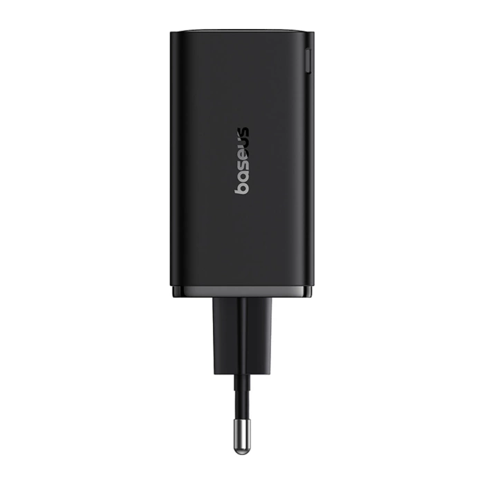Baseus GaN6 Pro Ladegerät 65W 2 x USB-C 2 x USB-A mit schwarzem USB-C-Kabel 100W 1m - Schwarz