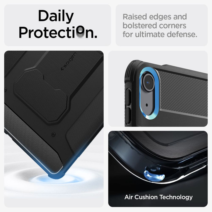 Spigen Rugged Armor IPad "PRO" AIR 13 2024 SCHWARZ