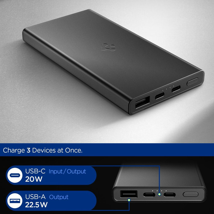 Spigen ESSENTAIL EA2210 POWER BANK 10000 MAH 22.5W NOIR