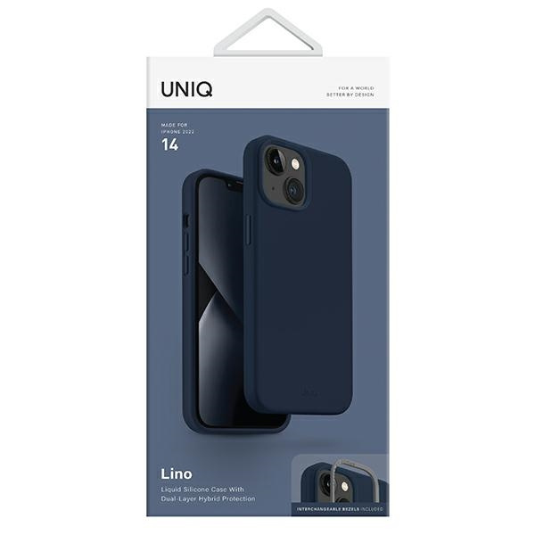 UNIQ case Lino iPhone 14 6.1" blue/marine blue