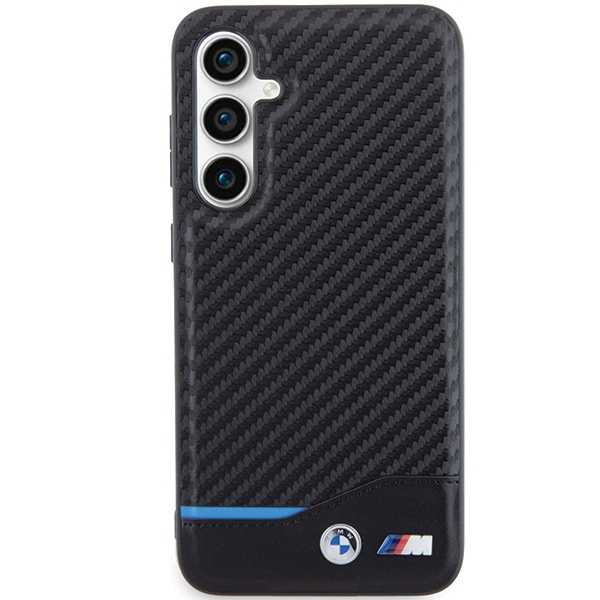 Cover BMW BMHCS23FE22NBCK Samsung Galaxy S23 FE S711 nero/nero Pelle Carbonio Case
