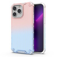 Custodia Ombre Protect per iPhone 14 Pro cover blindata rosa e blu