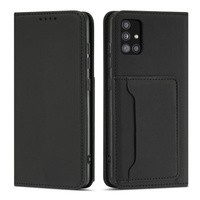 Estuche magnético para tarjeta para Xiaomi Redmi Note 11 Pro Estuche para tarjeta Monedero Negro