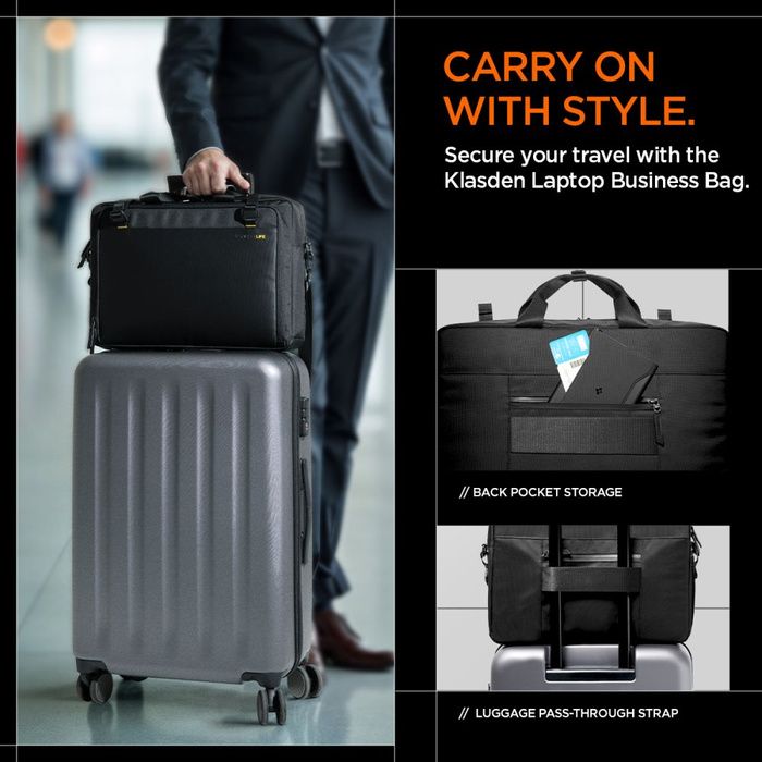 SPIGEN KD300 KLASDEN LAPTOPTASCHE SCHWARZ