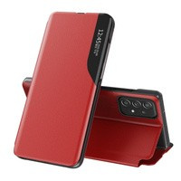 Elegante funda Eco Leather View Case con solapa y función atril para Samsung Galaxy A73 roja