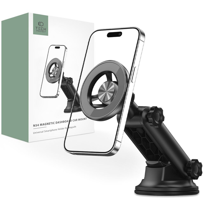 TECH-PROTECT N54 MagNETIC MagSafe DASHBOARD CAR MOUNT BLACK